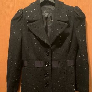 INC black jacket with sequins Women’s size 2
